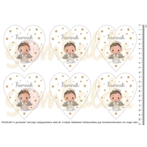 Mintás barkácsfilc - cuki fiú angyalka szürke - fiamnak Mintás barkácsfilc - cuki fiú angyalka szürke - fiamnak