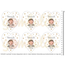 Mintás barkácsfilc - cuki fiú angyalka szürke - vőmnek