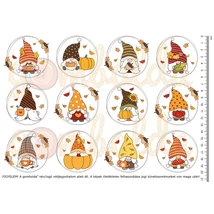 Mintás barkácsfilc - cuki manók - őszi Mintás barkácsfilc - cuki manók - őszi