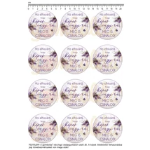 Mintás barkácsfilc - Ha elhiszed - kör - levendulás