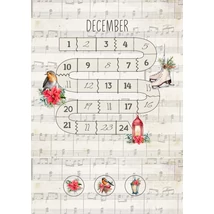 Mintás barkácsfilc - tradicionális karácsony - adventi visszaszámláló Mintás barkácsfilc - tradicionális karácsony - adventi visszaszámláló