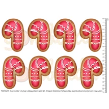 Mintás barkácsfilc - karácsonyi sütik - cukorpálcák