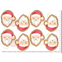 Mintás barkácsfilc - karácsonyi sütik - Mikulás