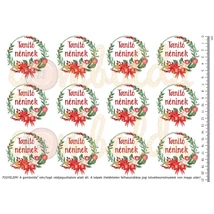 Mintás barkácsfilc - karácsonyi koszorúk - tanító néninek Mintás barkácsfilc - karácsonyi koszorúk - tanító néninek