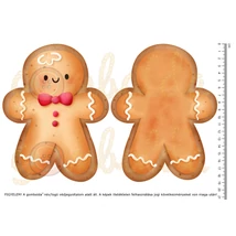 Mintás barkácsfilc - karácsonyi sütik - kivágható nagy mézi