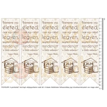 Mintás barkácsfilc - könyvjelző - Bármerre visz életed - barna 2024 Mintás barkácsfilc - könyvjelző - Bármerre visz életed - barna 2024