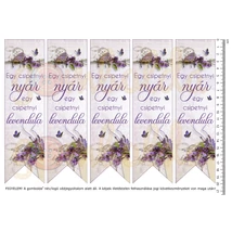 Mintás barkácsfilc - könyvjelző - csipetnyi levendula Mintás barkácsfilc - könyvjelző - csipetnyi levendula