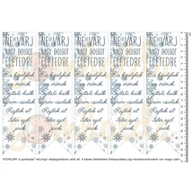 Mintás barkácsfilc - könyvjelző - Ne várj nagy dolgot