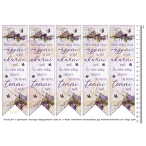 Mintás barkácsfilc - könyvjelző - Még nem elég - levendulás Mintás barkácsfilc - könyvjelző - Még nem elég - levendulás