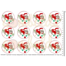 Mintás barkácsfilc - karácsonyi lajhár - kör