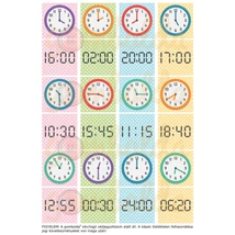 Mintás barkácsfilc - memória játék alap - idő