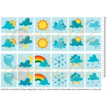 Mintás barkácsfilc - memória játék alap - DUPLA - időjárás Mintás barkácsfilc - memória játék alap - DUPLA - időjárás