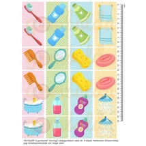 Mintás barkácsfilc - 2mm vastag memória játék alap - tisztálkodás