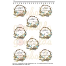 Mintás barkácsfilc - Natural Easter - Áldott ünnepeket!