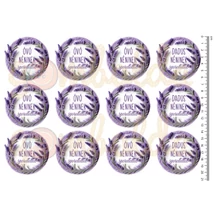 Mintás barkácsfilc - nemezelt levendulás koszorú - óvó dadus néninek