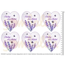 Mintás barkácsfilc - levendula Provence - Šťastný Deň Matiek