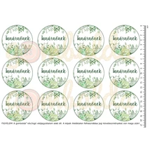 Mintás barkácsfilc - tanárnőnek kör - pozsgások