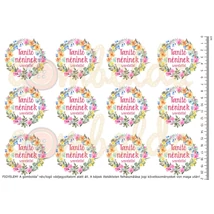 Mintás barkácsfilc - mezei virágos koszorú - tanító néninek Mintás barkácsfilc - mezei virágos koszorú - tanító néninek