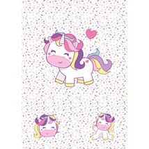 Mintás barkácsfilc - vidám unikornis - hímzőkeretbe Mintás barkácsfilc - vidám unikornis - hímzőkeretbe