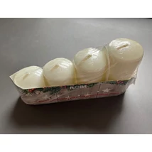 Adventi gyertya szett - csillámos - krémszín Adventi gyertya szett - csillámos - krémszín