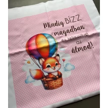 Maradék Panama motivációs párna panel - róka