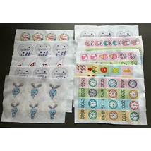 II. osztályú mintás barkácsfilc csomag - 10db - 106