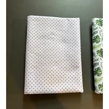 Mintás filc méteráru - maradék - fehér alapon lila pöttyös Mintás filc méteráru - maradék - fehér alapon lila pöttyös