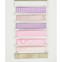 Dekorációs szalag válogatás - rózsaszín - 6x2m Dekorációs szalag válogatás - rózsaszín - 6x2m