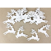 Fehér ugrószarvas 5cm - 5db Fehér ugrószarvas 5cm - 5db
