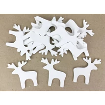 Fehér rénszarvas 5cm - 5db Fehér rénszarvas 5cm - 5db