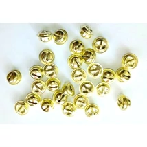 Arany színű fém kolomp csomag - 1,5cm - 10db