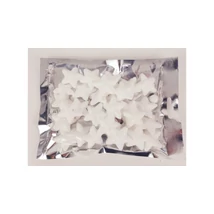 Csillámos polisztirol csillag csomag - 3,5cm - fehér