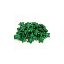 Csillámos polisztirol csillag csomag - 3,5cm - zöld