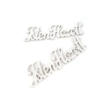 Fehér fa - "Isten Hozott" felirat - 10cm