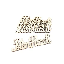 Natúr fa - "Isten Hozott" felirat - 10cm