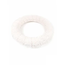 Kötött szőrmés koszorú alap - 24cm - fehér Kötött szőrmés koszorú alap - 24cm - fehér