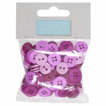 Trimits - kreatív hobby gombok - pink - 125db Trimits - kreatív hobby gombok - pink - 125db