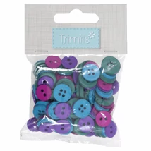 Trimits - kreatív hobby gombok - jewel - 125db Trimits - kreatív hobby gombok - jewel - 125db
