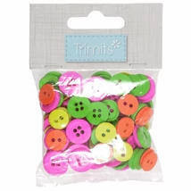 Trimits - kreatív hobby gombok - neon - 125db Trimits - kreatív hobby gombok - neon - 125db