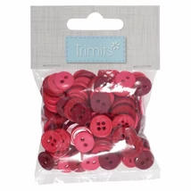 Trimits - kreatív hobby gombok - red - 125db Trimits - kreatív hobby gombok - red - 125db
