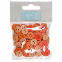 Trimits - kreatív hobby gombok - orange - 125db Trimits - kreatív hobby gombok - orange - 125db