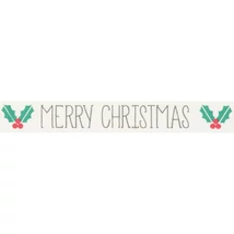 100% pamut szalag csomag - Merry Christmas Holly