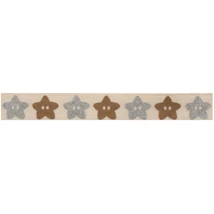 100% pamut szalag csomag - Glitter Star Buttons