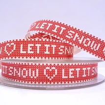 100% pamut szalag csomag - Knitted Let it Snow