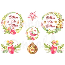 Mintás barkácsfilc - téli otthon édes otthon Mintás barkácsfilc - téli otthon édes otthon