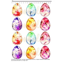 Mintás barkácsfilc - márványos tojások - kicsi