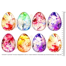 Mintás barkácsfilc - márványos tojások - nagy