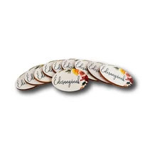 Nyomtatott fa pici ovál táblácska - Édesanyának - 4cm