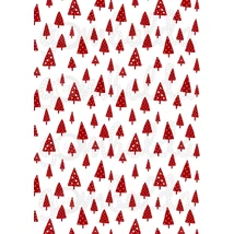 Mintás barkácsfilc - Scandi Christmas piros - csillagos fenyők Mintás barkácsfilc - Scandi Christmas piros - csillagos fenyők
