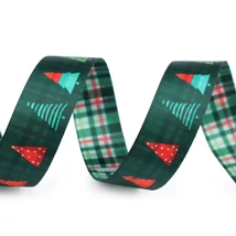 Kétoldalas karácsonyi mintás szalag - 25mm Kétoldalas karácsonyi mintás szalag - 25mm